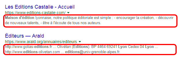Meta description - Réferencement SEO - Agence de communication digitale Lyon Http5000